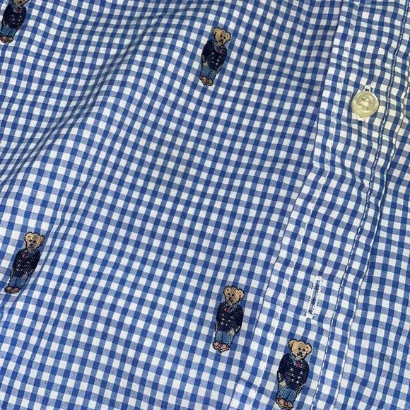 Ralph Lauren Polo, Boys size 6 , Bear themed button down, Great Condition - Picture 3 of 3